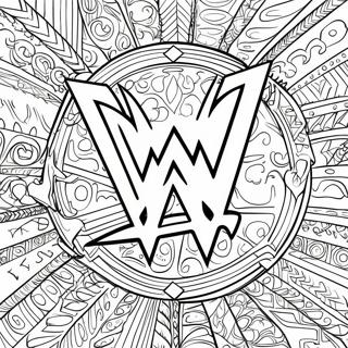 Page De Coloriage Du Logo Wwe 111140 47566