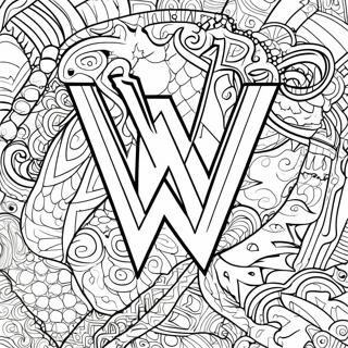Page De Coloriage Du Logo Wwe 111140 47567
