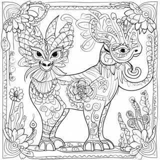Page De Coloriage De Design Complexe Alebrijes 111167-47590