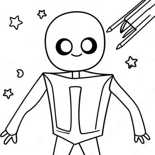 Page De Coloriage Enderman Amusant Avec Un Sourire 111271-47669