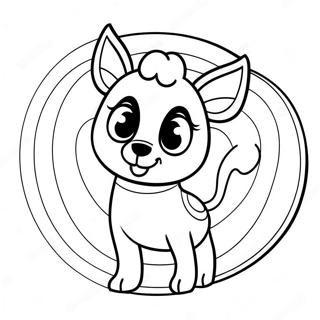 Page A Colorier De La Mascotte Mignonne De Target 111397-47762