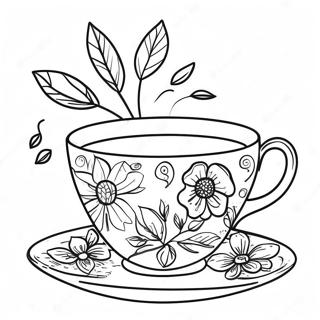 Page De Coloriage De Tasse De The 111448-47798