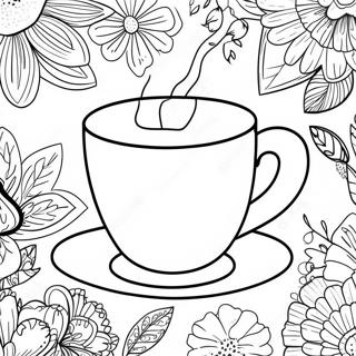 Page De Coloriage De Tasse De The 111448-47799