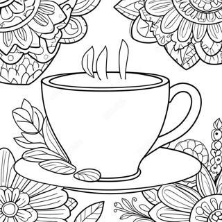 Page De Coloriage De Tasse De The 111448-47800