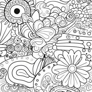 Page De Coloriage Designs Groovy Retro 111553-47886