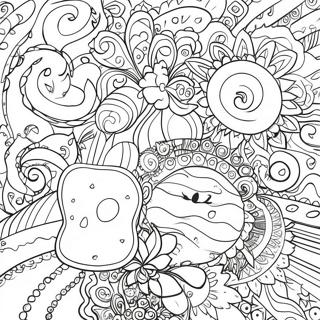 Page De Coloriage Designs Groovy Retro 111553-47887