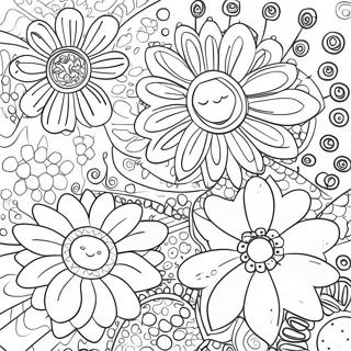 Page De Coloriage Groovy Flower Power 111554-47892