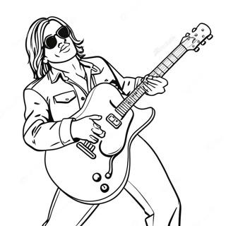 Rock Et Roll Pages À Colorier