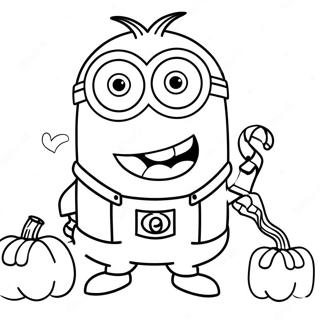 Page De Coloriage Du Minion Dhalloween 111627-47939