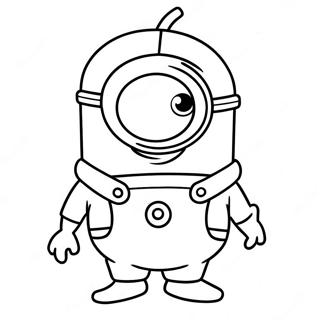 Page De Coloriage Du Minion Drole En Costume 111630-47950