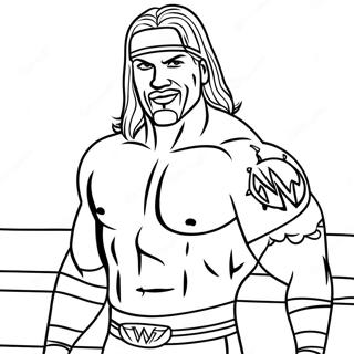 Page De Coloriage Epique De La Confrontation Des Lutteurs Wwe 111680 47984