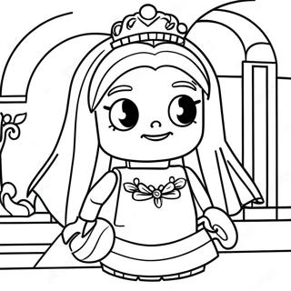 Page De Coloriage Princesse Lego Elegante 111731-48022