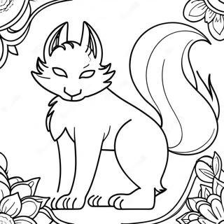 Page De Coloriage Du Renard A Neuf Queues 111832-48098