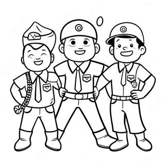 Page De Coloriage Des Activites Amusantes Des Scouts 111860-48126