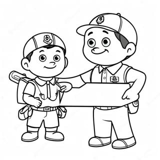 Page De Coloriage Des Activites Amusantes Des Scouts 111860-48128