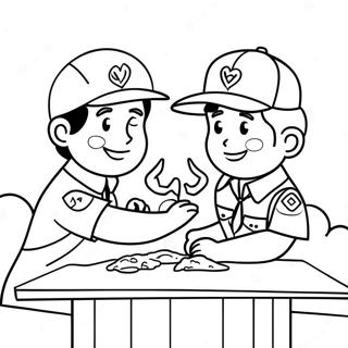 Page De Coloriage De Lamitie Des Scouts 111862-48135