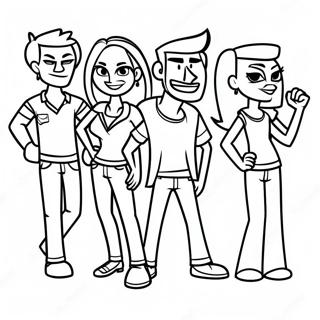 Page De Coloriage Des Moments Droles De Total Drama 111964-48213