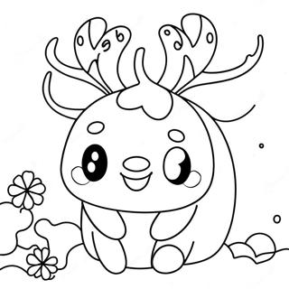 Page De Coloriage De Squishmallow Renne Adorable 112065-48286
