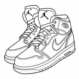 Page De Coloriage Des Baskets Air Jordan 112090-48301