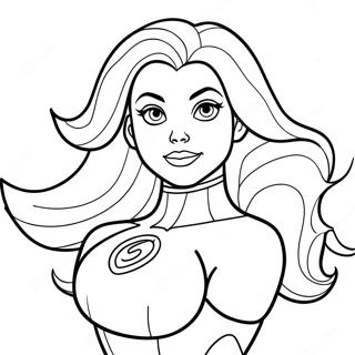 Page De Coloriage Starfire En Action 112142-48342