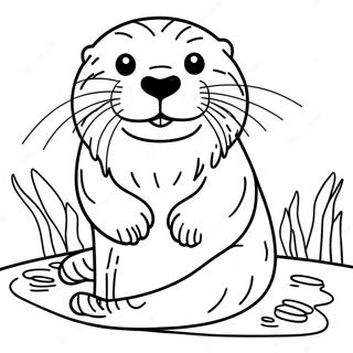 Loutre De Mer Pages À Colorier