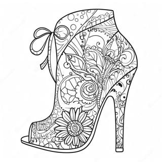 Page De Coloriage De Talon Haut Funky 112245 48431