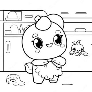 Page A Colorier Des Shopkins Adorables Dans La Cuisine 11256-2229