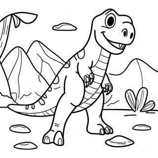 Page De Coloriage Camp Cretace Aventure Dino 112574-48681