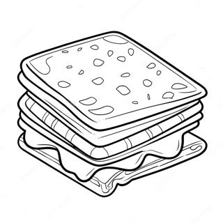 Page De Coloriage De Delicieuses Friandises Smores 112625-48721