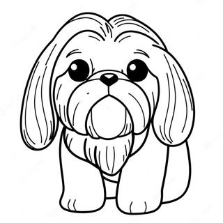 Shih Tzu Pages À Colorier