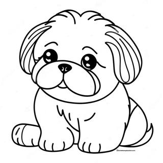 Page De Coloriage De Shih Tzu 112700-48778