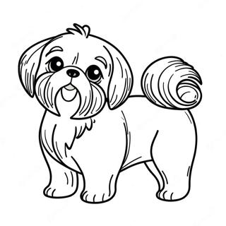 Page De Coloriage De Shih Tzu 112700-48780