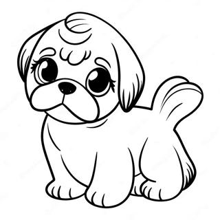 Page De Coloriage De Chiot Shih Tzu Mignon 112701-48781