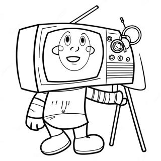 Page De Coloriage De Lhomme De La Television 112752-48819