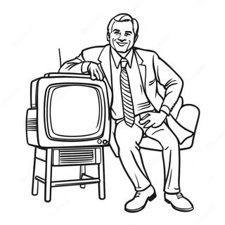 Page De Coloriage De Lhomme De La Television 112752-48820