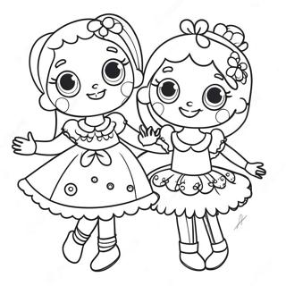 Page De Coloriage Des Personnages Lalaloopsy Heureux 112961-48988