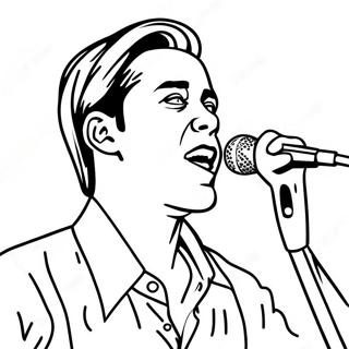 Page De Coloriage De Chanteur Celebre En Concert 113115-49222