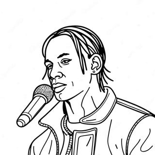 Page De Coloriage De Travis Scott 113190-49279