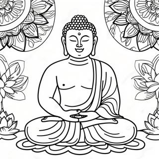 Bouddha Pages À Colorier