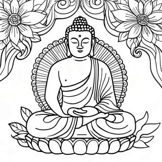 Page De Coloriage De Bouddha Meditatif 113217-49301