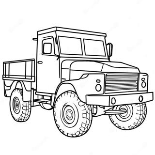 Page De Coloriage De Camion Militaire 113345-49398