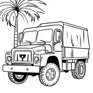 Page De Coloriage De Camion Militaire 113346-49401