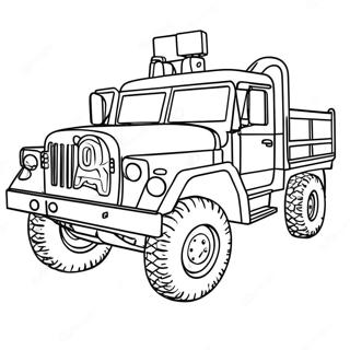 Page De Coloriage De Camion Militaire 113346-49402