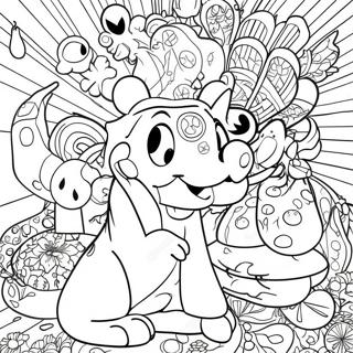 Page De Coloriage Disney Psychedelique 113370-49417