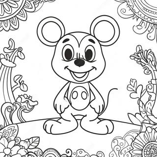 Page De Coloriage Disney Psychedelique 113370-49418