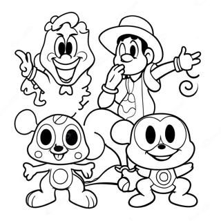 Page De Coloriage De Personnages Disney Psychedeliques 113371-49421