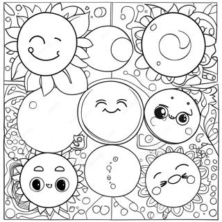 Page De Coloriage Des Phases De La Lune 113396-49439