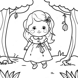 Page De Coloriage De Sophie Dans La Foret Enchantee 113423-49461