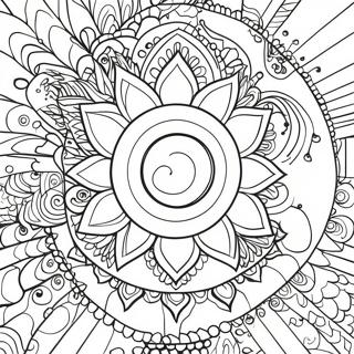 Page De Coloriage Du Flux Denergie Vibrante Des Chakras 113553-49572