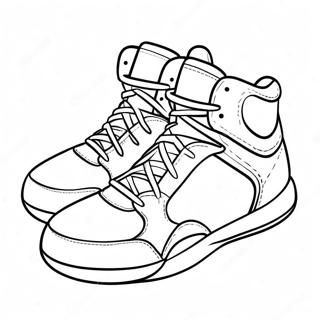 Chaussures De Basketball Pages À Colorier